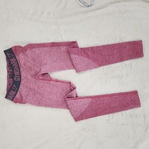 Gymshark Lift Contour Seamless Pink Berry Full-Length Leggings | Women's Size XS